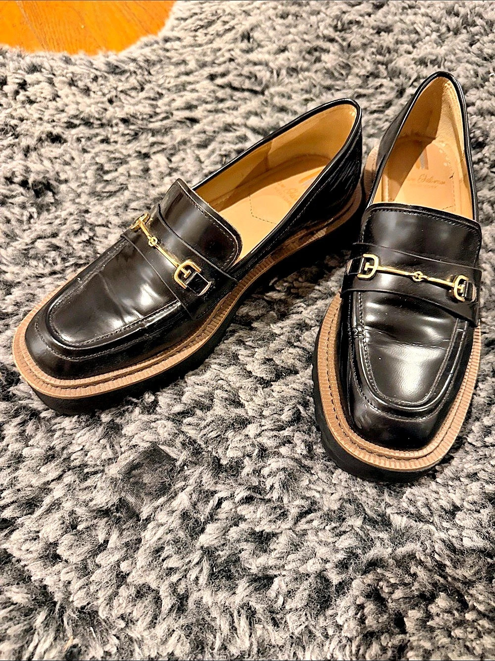 Sam Edelman Lea Platform Lug Sole Loafer Loafers in Black - 8